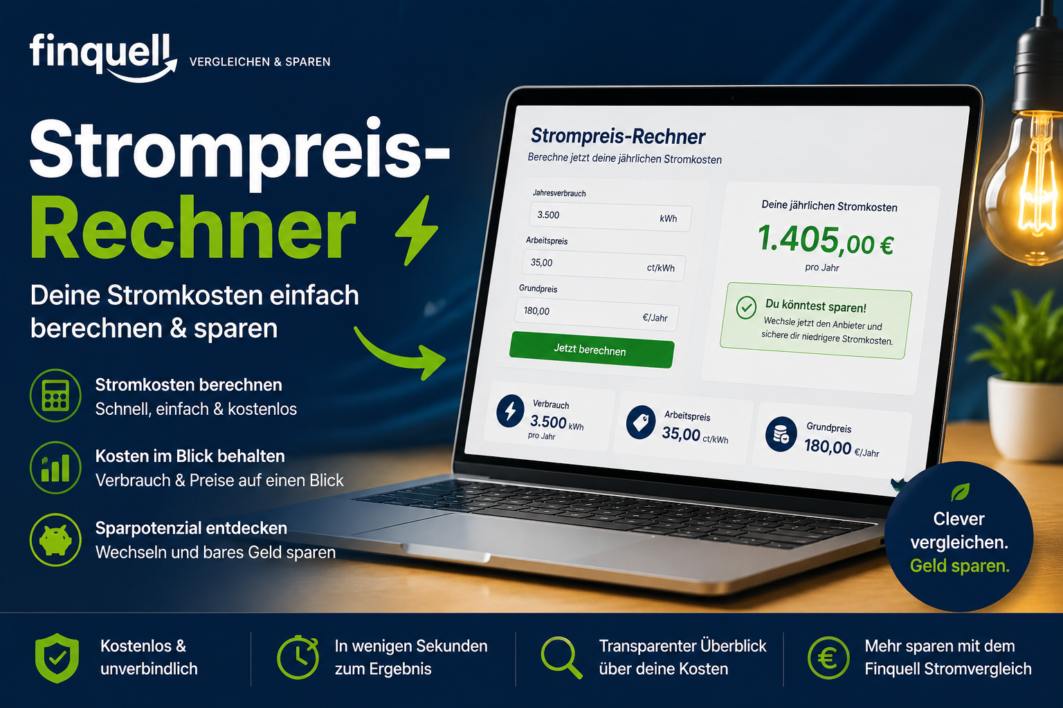 Stromkosten berechnen 2026: Was kosten 2.000, 3.500 oder 5.000 kWh?