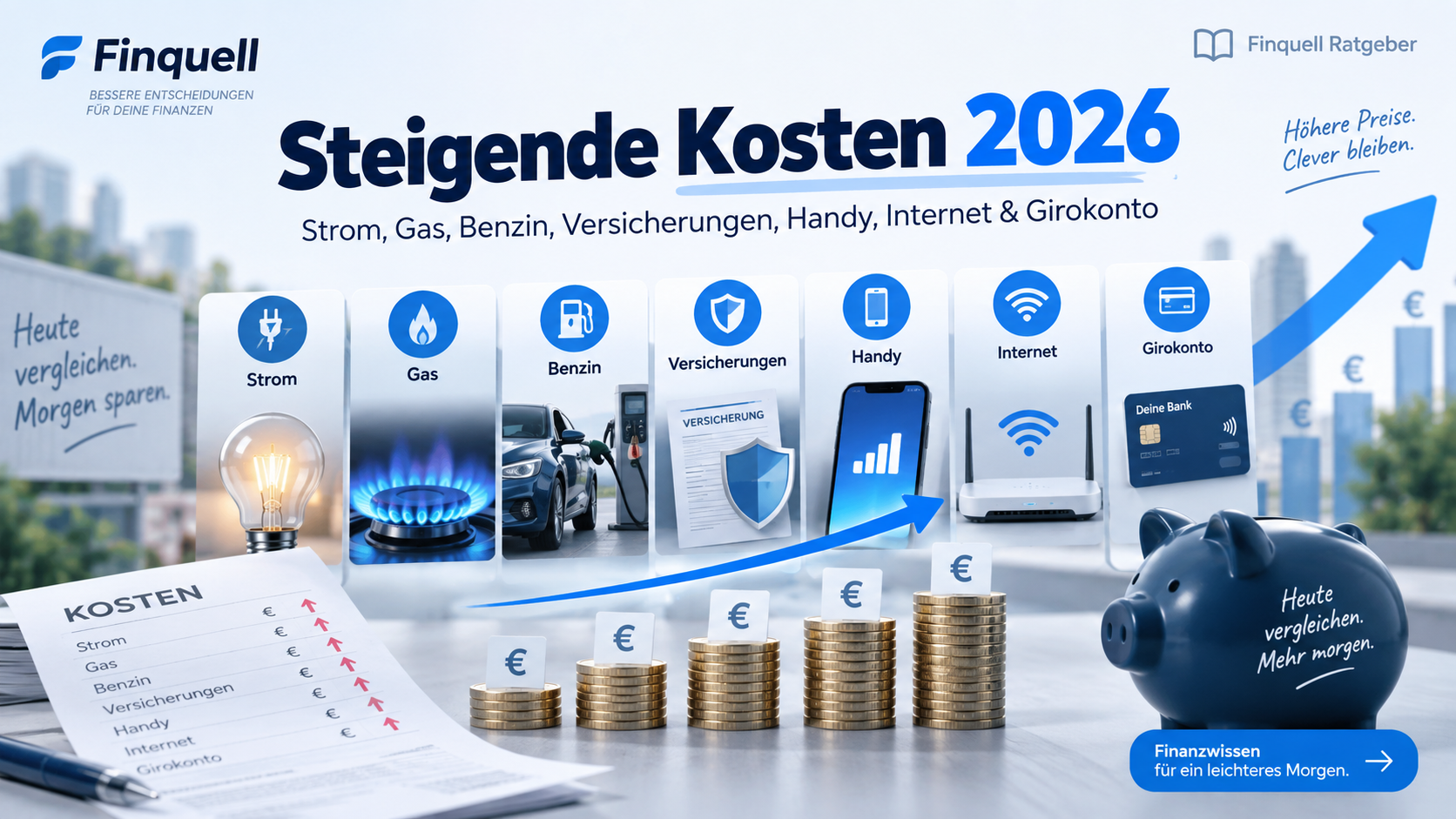 Lebenshaltungskosten 2026: Strom, Gas, Benzin & Verträge – wo du jetzt sparen kannst