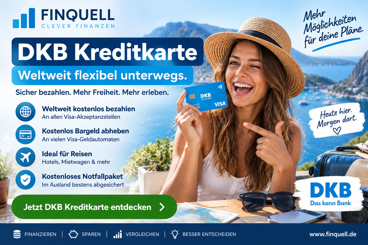 DKB Kreditkarte 2026: Unterschiede zur Visa Debitkarte, Kosten & Reisevorteile